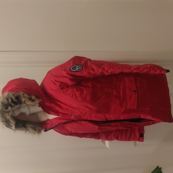 New!Lands' END expeditio berry burst 600 fill power winter parka Kids sz 14-16 - Picture 2 of 12